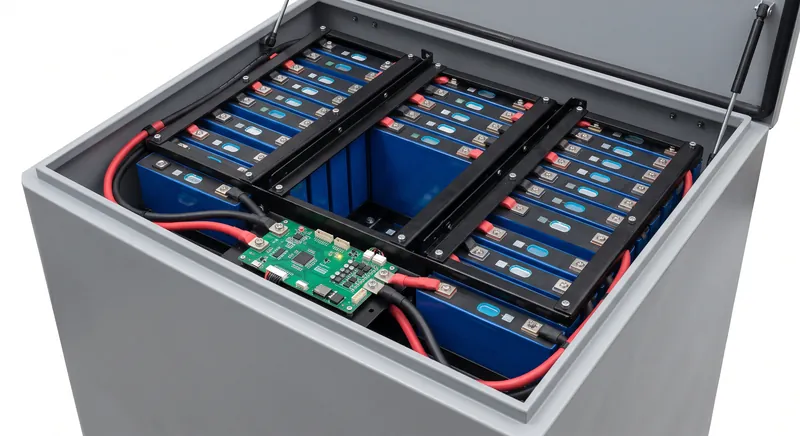 Lithium-ion LFP thuisbatterij installatie